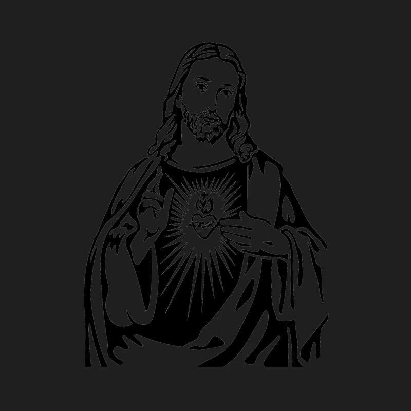 Heiliges Herz Jesu Darstellung Herren Tanktops