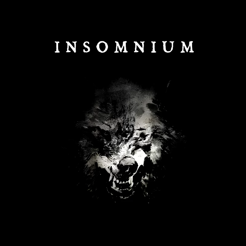 Insomnium Wolf Throw Pillow