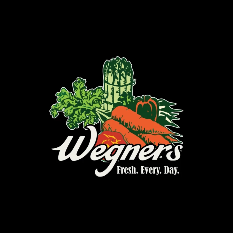 Wegner's Fresh Daily Vegetable Market Logo Mouse Pad