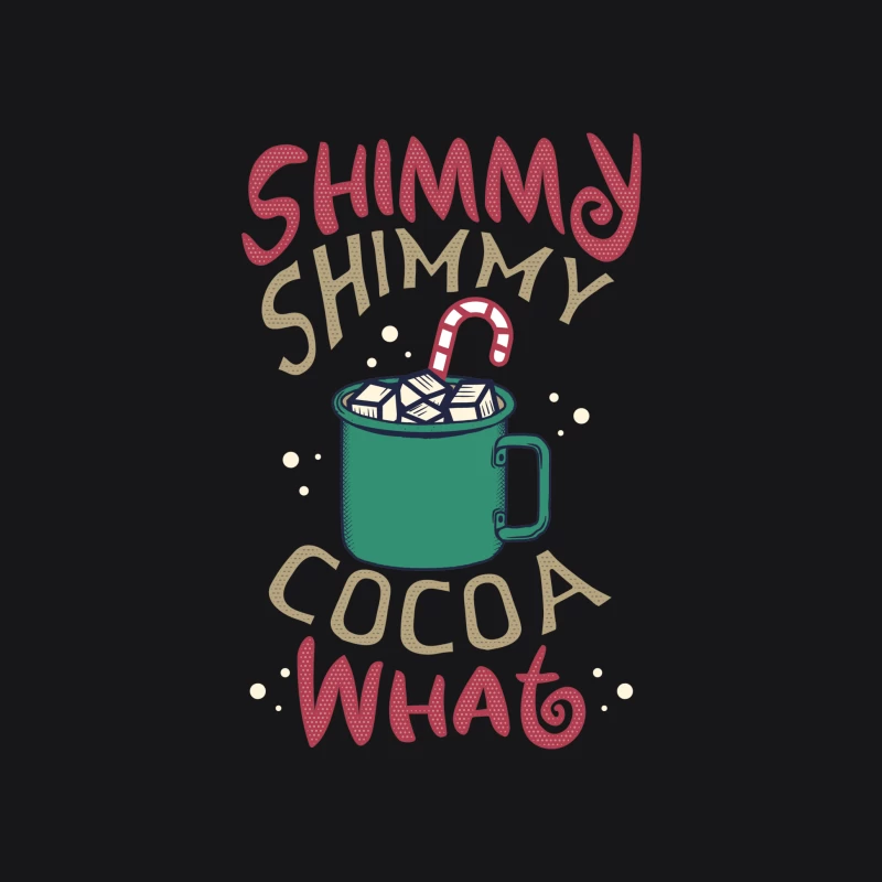Tasse de chocolat chaud et canne en sucre Femme Sweat à capuche