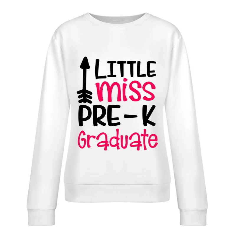 Diplôme de Petite Fille Préscolaire Femme Sweat-shirt à enfiler