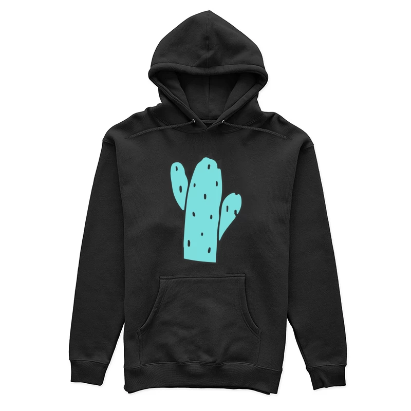 Cactus stylisé bleu Femme Sweat à capuche