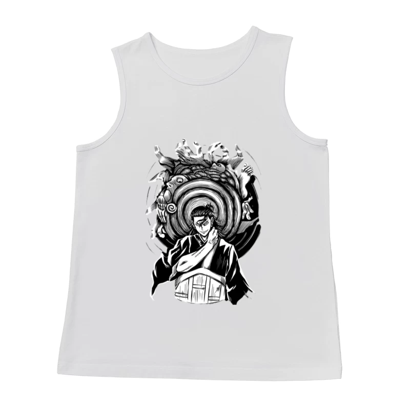 Mystischer Krieger mit Wirbelmuster Herren Tanktops