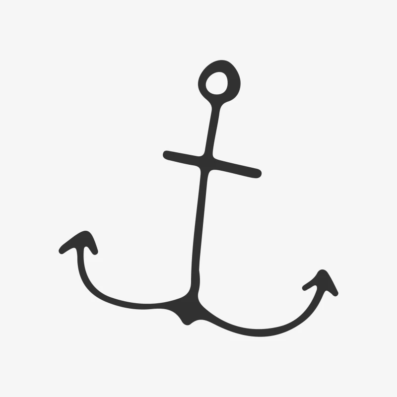 Symbole d'Ancre Marin Simple Femme Sweat-shirt à enfiler