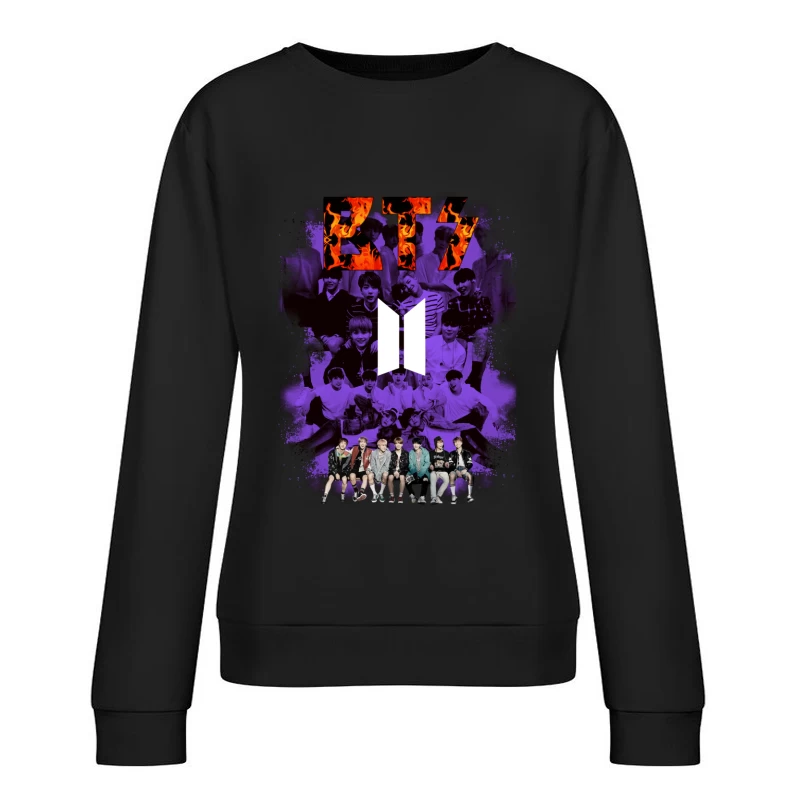 BTS K-Pop Group Art Female Pullover Sweatshirt