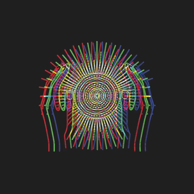 Design abstrait de lignes colorées Homme Débardeur