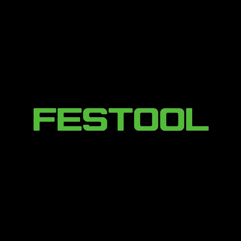 Festool Green Industrial Power Tool Brand Logo Throw Pillow