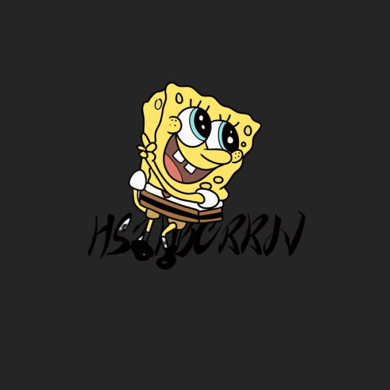 Personnage joyeux de dessin animé jaune Homme Sweat-shirt à enfiler