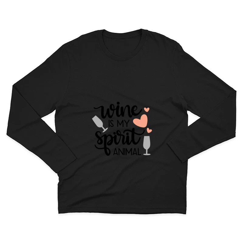 Coupes de champagne avec coeurs Homme Manches Longues T-Shirt