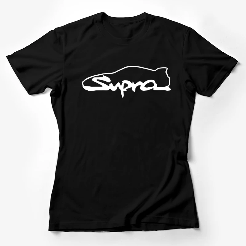 Toyota Supra Logo Minimalist Outline Design Female T-Shirt