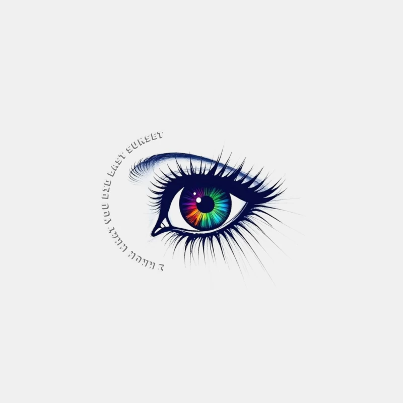 Mesmerizing Rainbow Eye Digital Art Male Tank Top