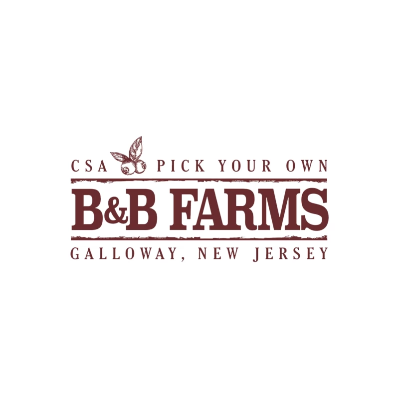 B&B Farms Logo Throw Pillow