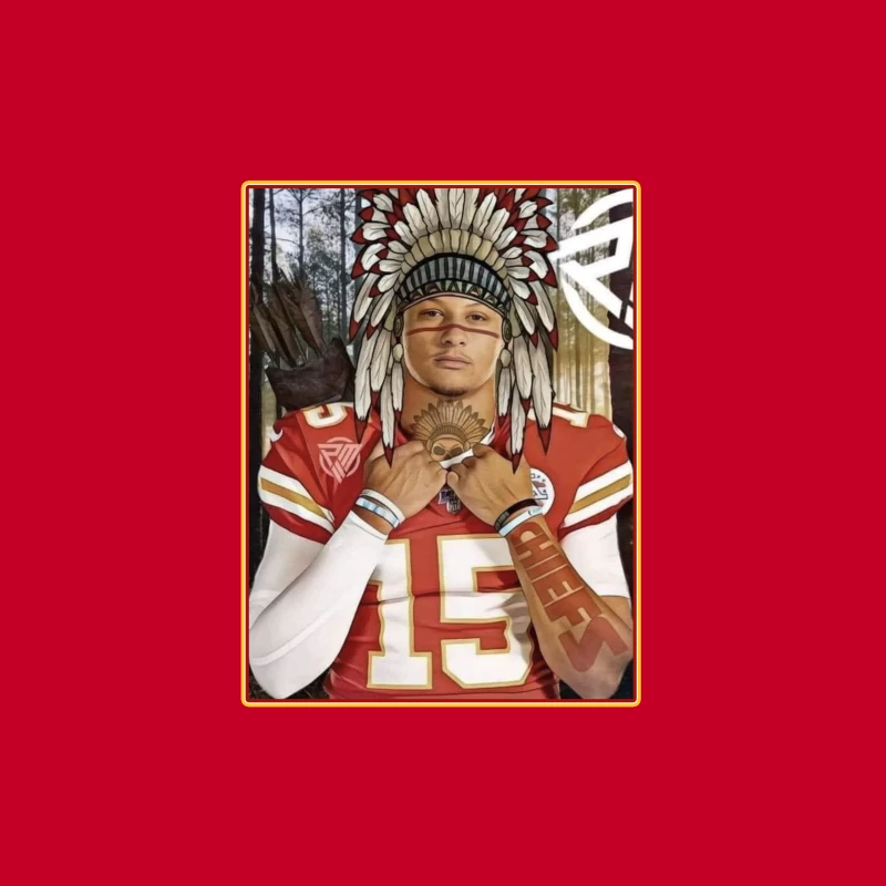 Football - Kansas City Chiefs - Patrick Mahomes - THE CHIEF CHIEF Throw Pillow