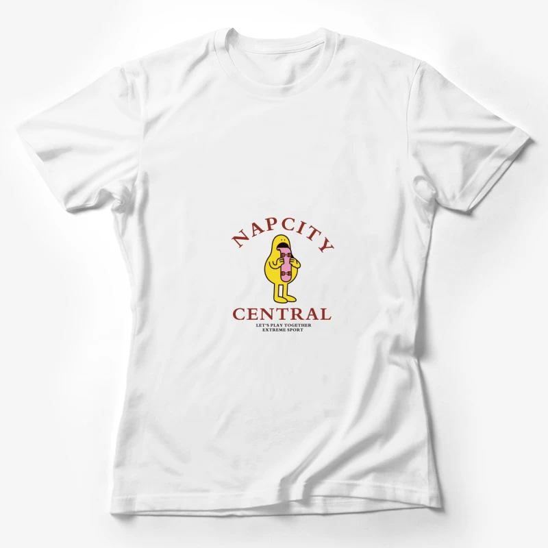 Nap City Skateboard Cartoon Damen T-Shirt