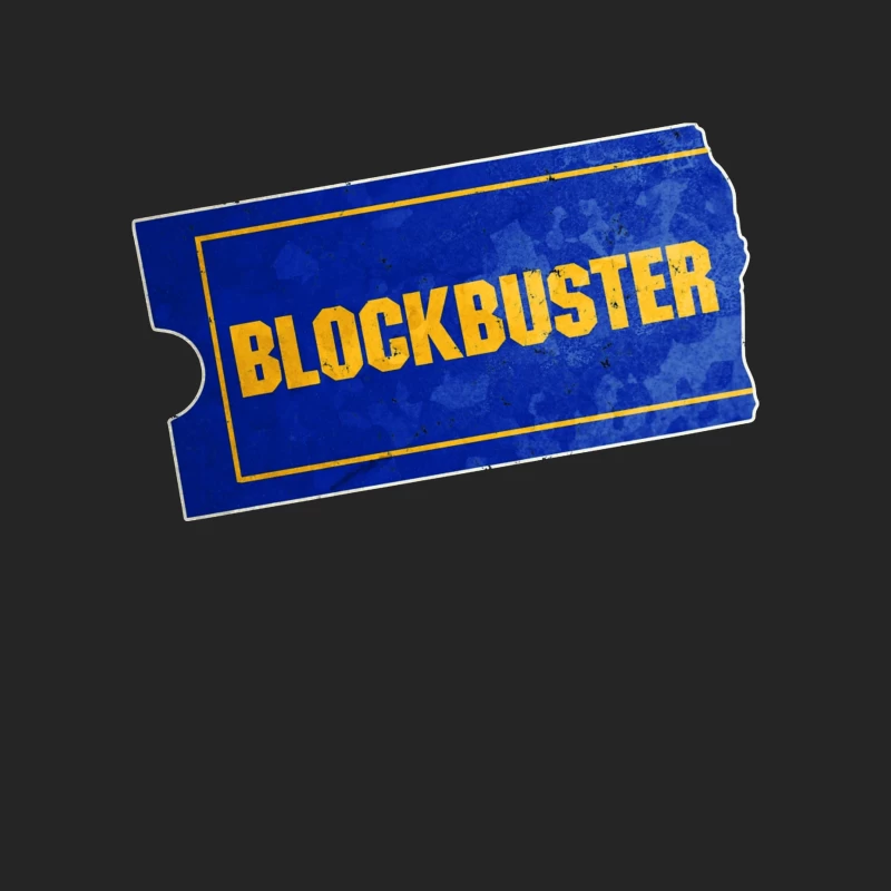 Vintage Blockbuster Video Rental Store Logo Ticket Male Pullover Sweatshirt