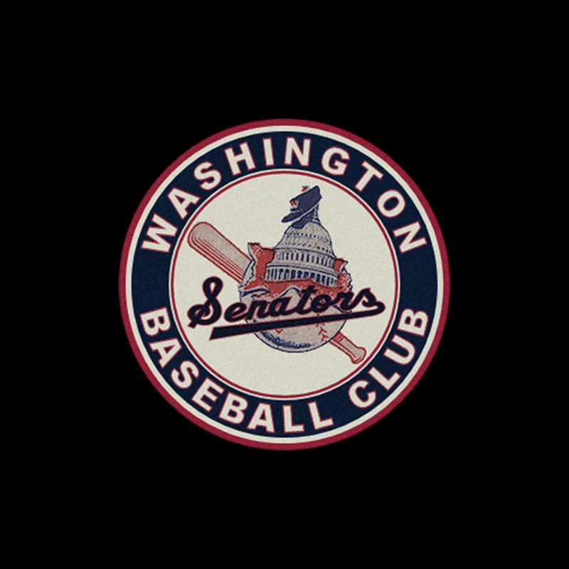 Washington Senators Baseball Club 2 Throw Pillow
