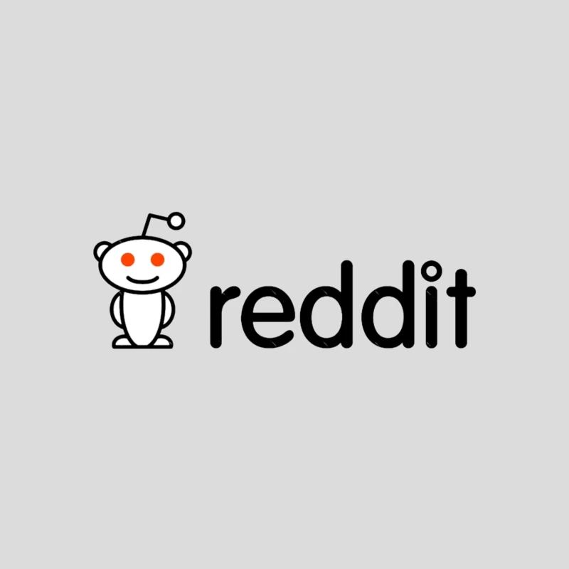 Reddit Logo with Snoo Mascot Baseball Cap