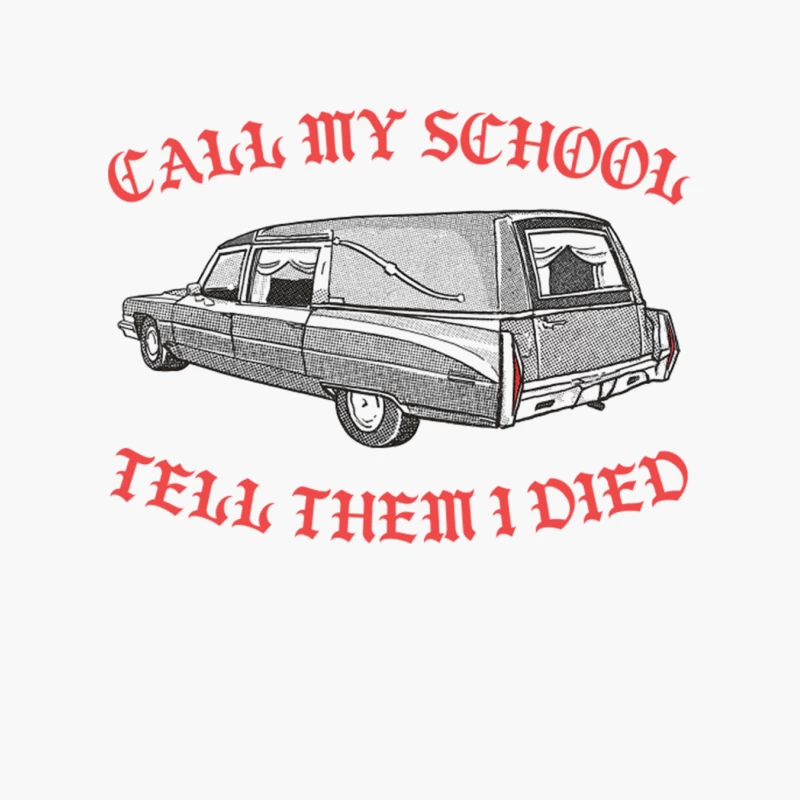 Call My School - Tell Them I Died - Nihilist Memes Cotton Tote Bag