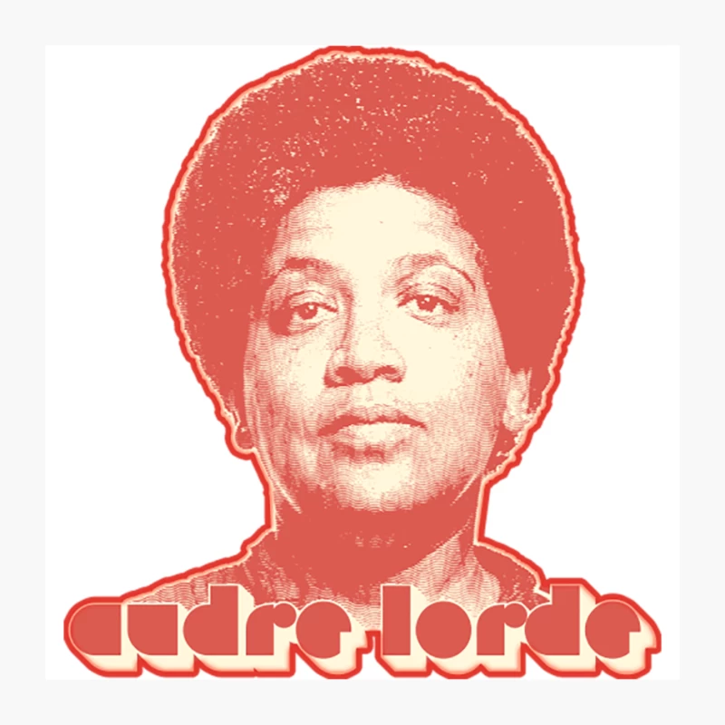 Audre Lorde  Vintage Style Fan Art Design Pin