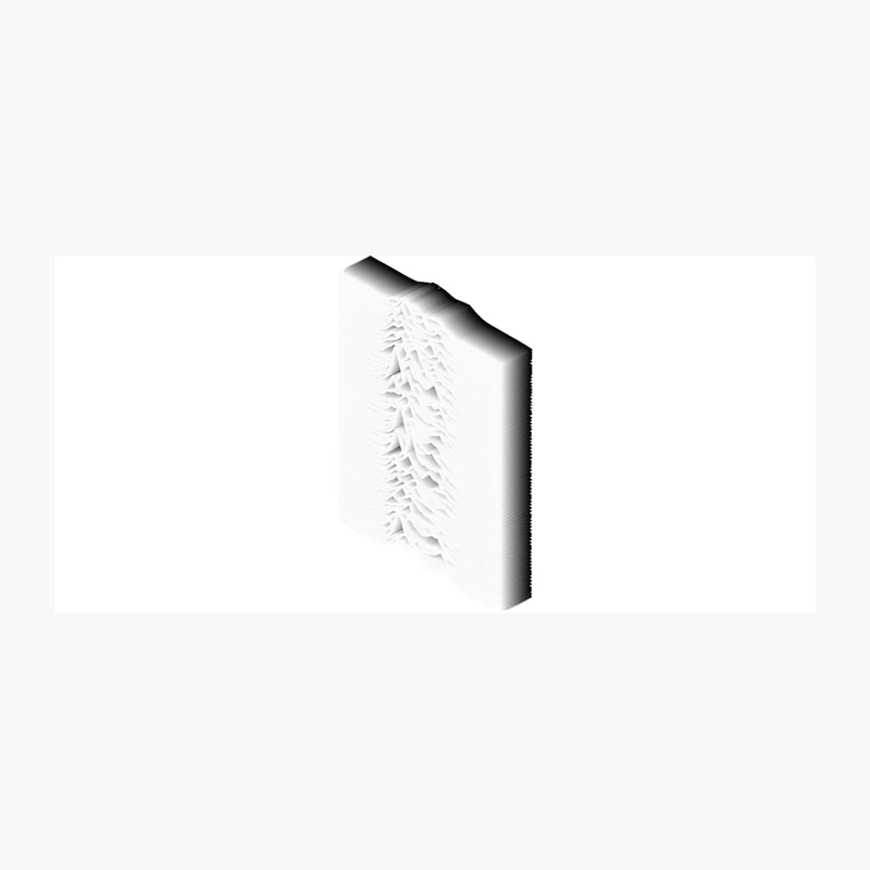 3D Unknown Pleasures Inspired Graphic Design Artwork Coffee Mug