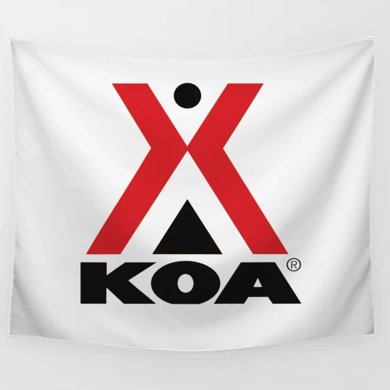 KOA (Kampgrounds of America) Official Logo Design Tapestry