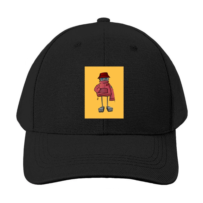 Robokite in Red Hoodie Baseball Cap