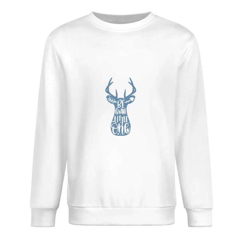 Design de cerf avec texte inspirant Homme Sweat-shirt à enfiler