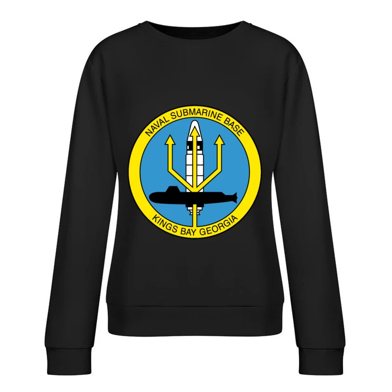 Naval Submarine Base Kings Bay Georgia Female Pullover Sweatshirt