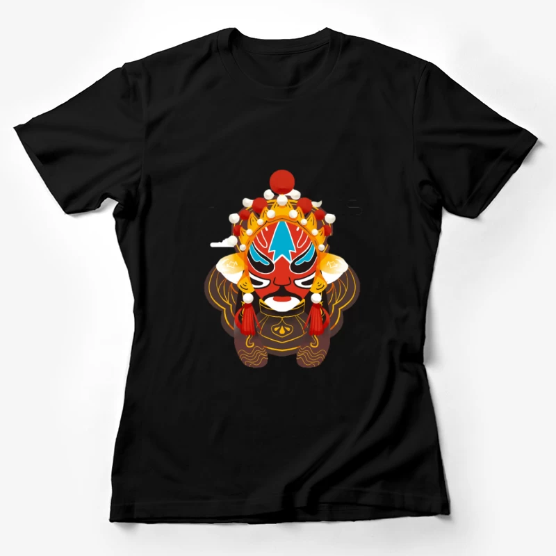 Traditionelle chinesische Opernmaske Damen T-Shirt