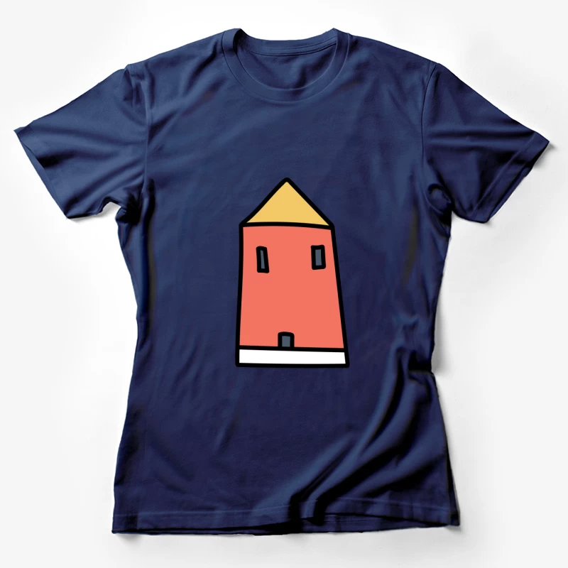 Maison simple avec toit Femme T-Shirt