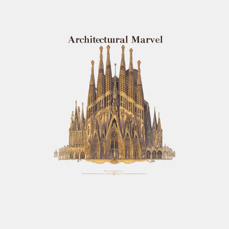 Architectural Marvel: Barcelona's Iconic Sagrada Familia Male Tank Top