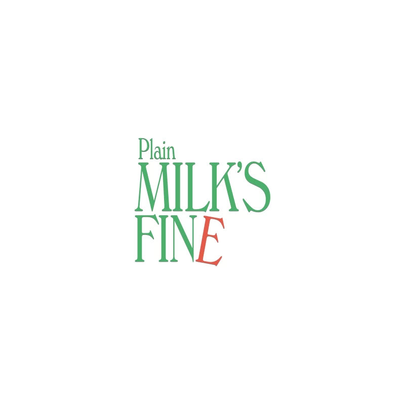 Plain Milk's Fine Typography Design Coffee Mug