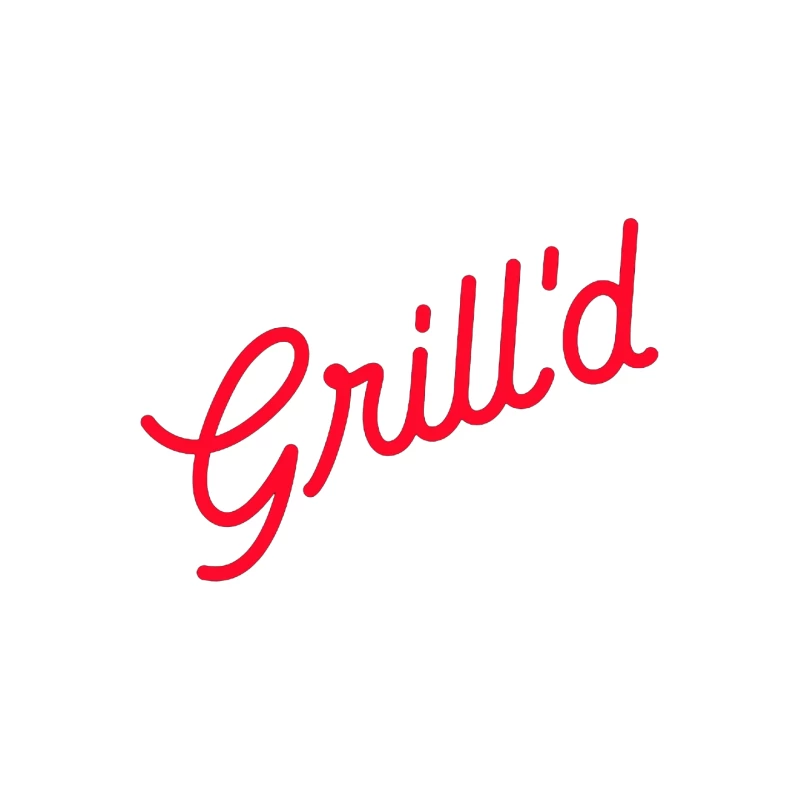 Red Script Logo of Grill'd Restaurant Chain Mouse Pad