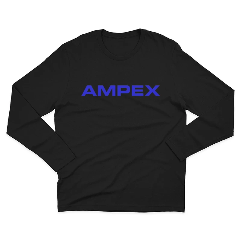 Ampex Blue Corporate Logo Male Long Sleeve T-Shirt