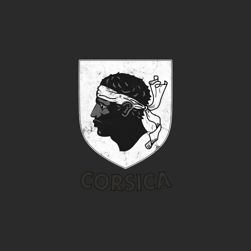 Corsica ---- Vintage Style Crest Design Baseball Cap