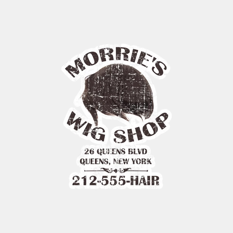 Vintage Wig Shop Logo: Morrie's in Queens, New York Male Tank Top