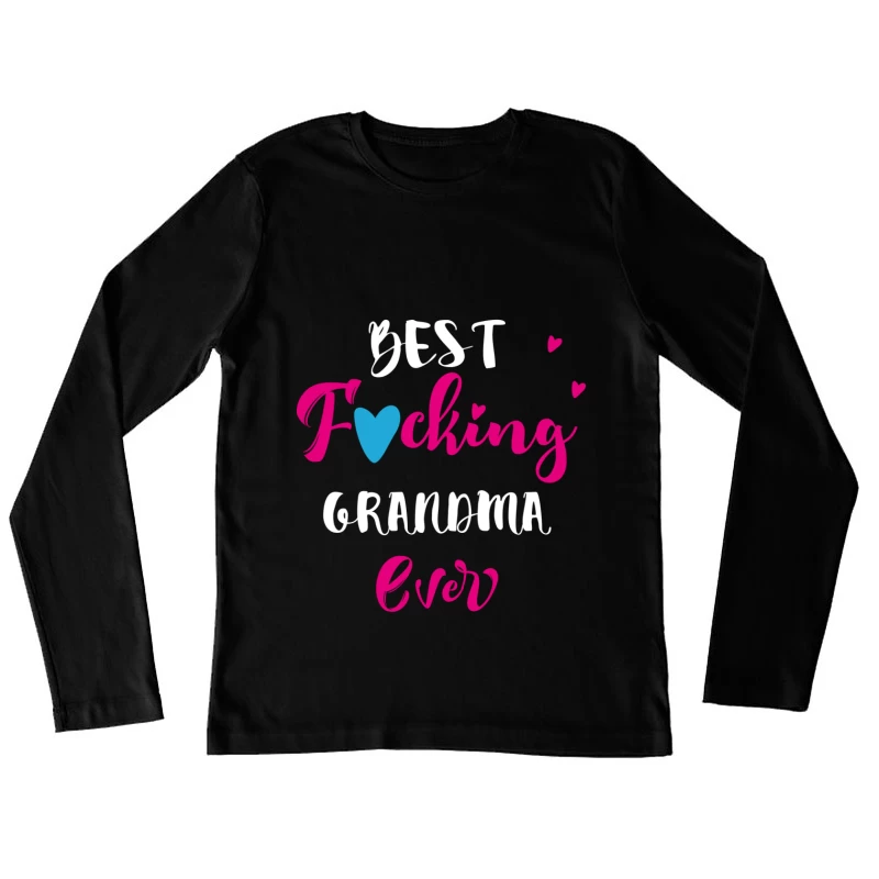Meilleure grand-mère au monde Femme Manches Longues T-Shirt