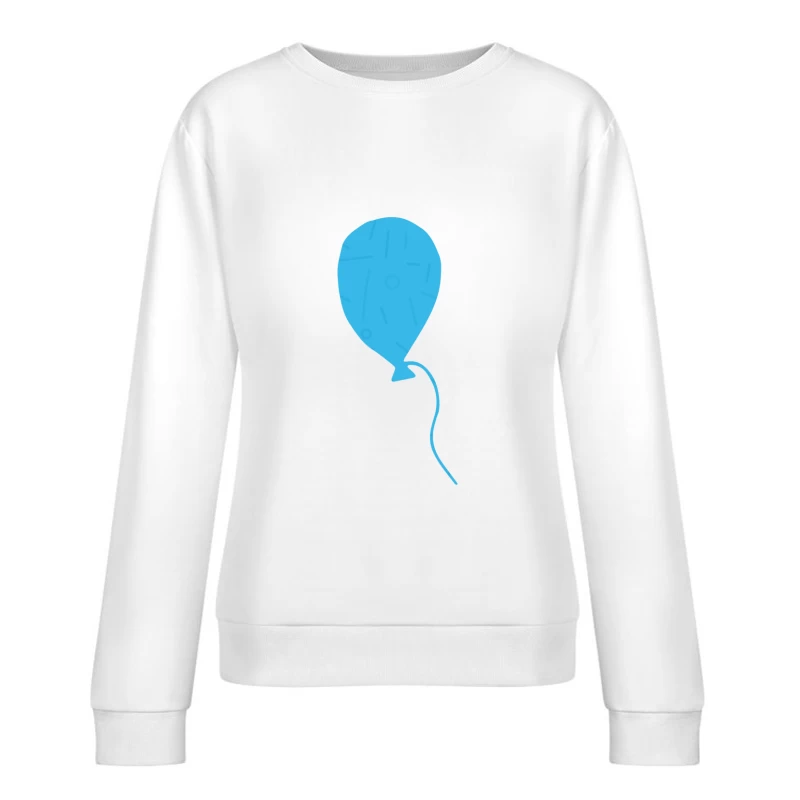 Ballon bleu avec motifs Femme Sweat-shirt à enfiler