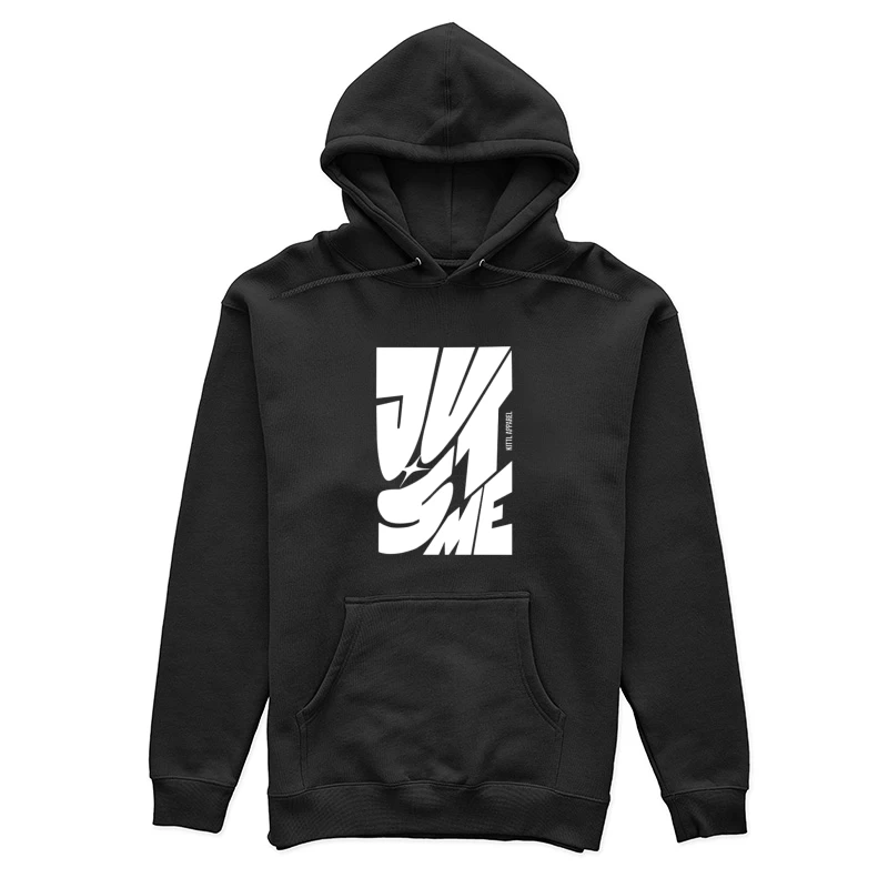 Design Typographique Dynamique en Noir et Blanc Femme Sweat à capuche