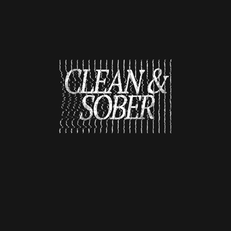 Clean &amp_ Sober - Sobriety Logo Design Desk Mat