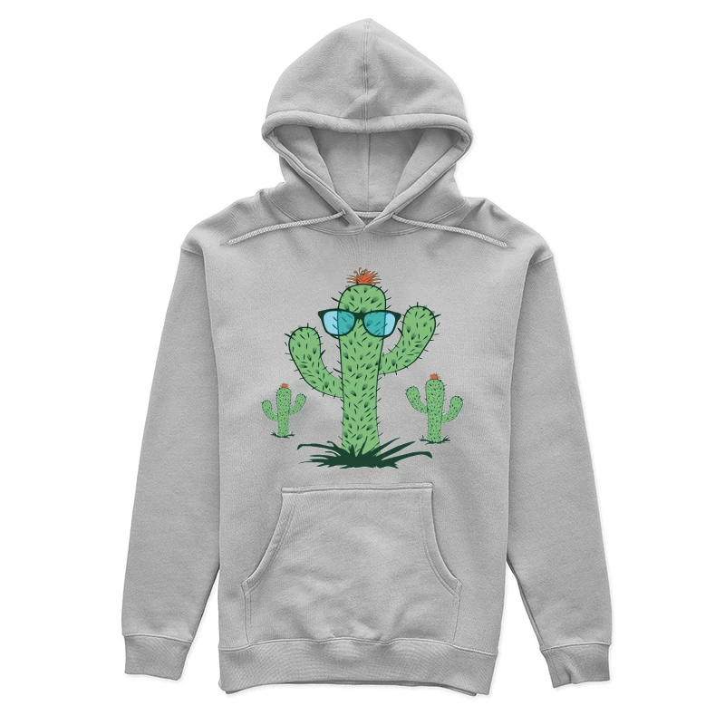 Kaktus mit Sonnenbrille Damen Pullover Hoodie