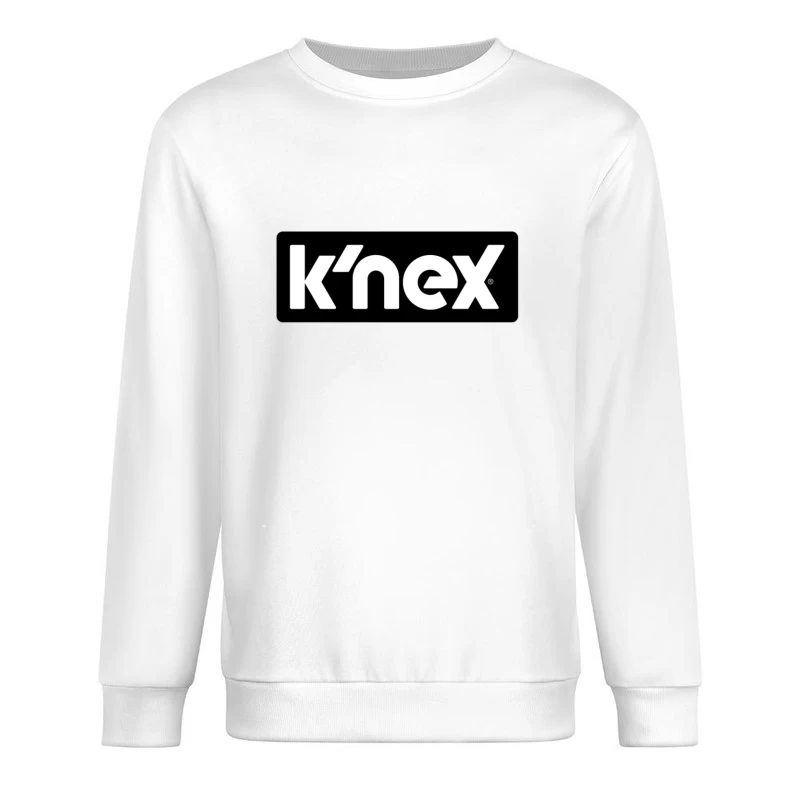 K'NEX Construction Toys Brand Logo in Black and White Male Pullover Sweatshirt