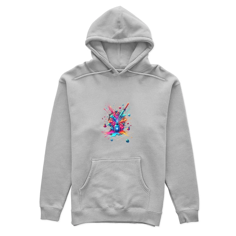 Magical Love Potion with Colorful Geometric Burst Female Pullover Hoodie