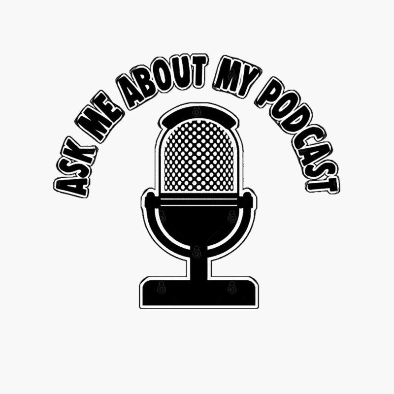 Ask Me About My Podcast Cotton Tote Bag