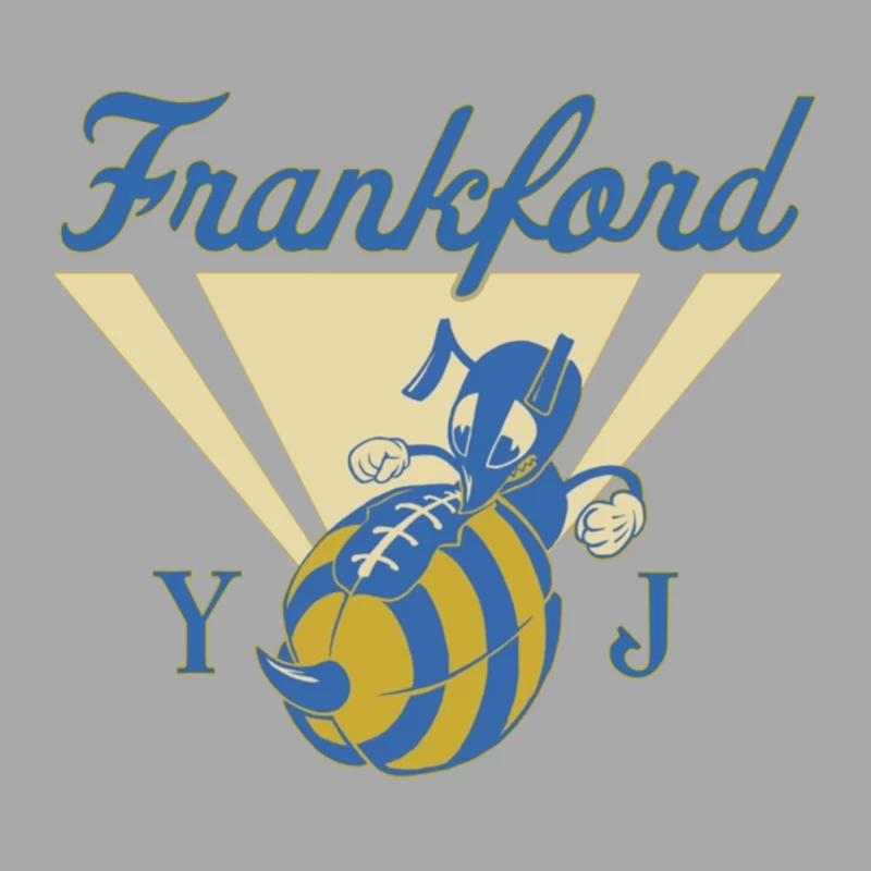 Frankford Yellow Jackets Male Pullover Hoodie