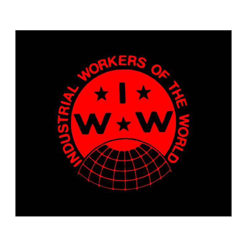 IWW Logo: Industrial Workers of the World Union Symbol Tapestry