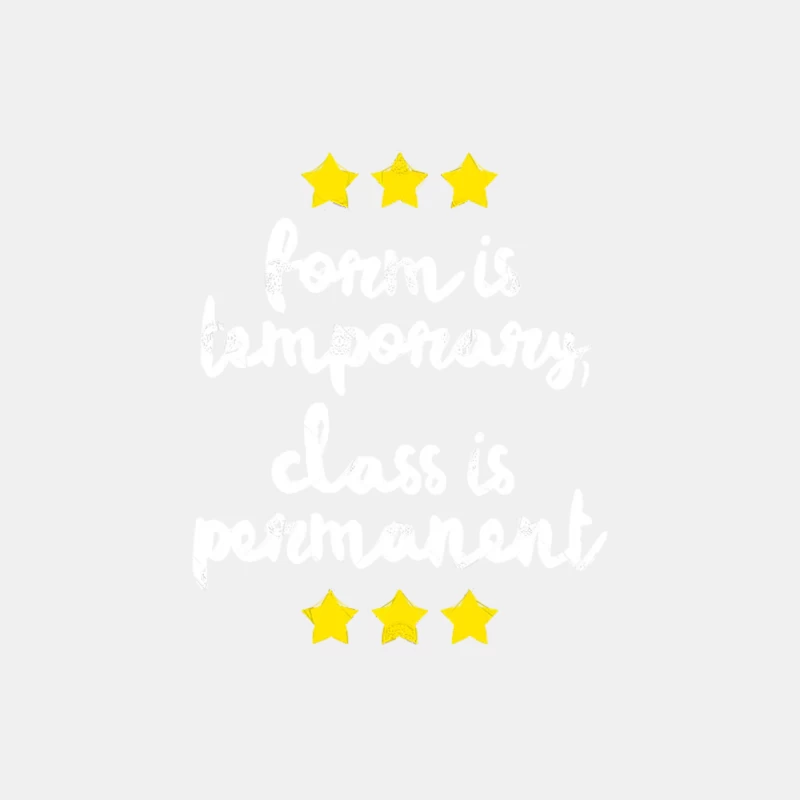 Form Is Temporary, Class Is Permanent Male Tank Top