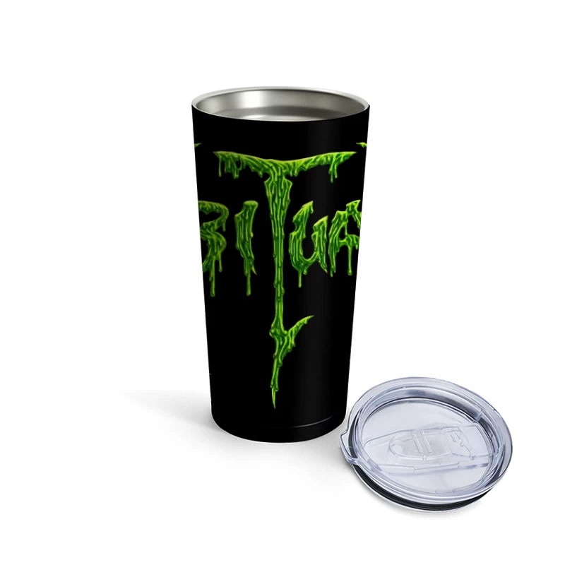 Obituary Green Logo Travel Mug