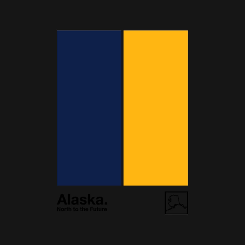 Alaska   Original Minimalist Artwork Poster Design Mouse Pad