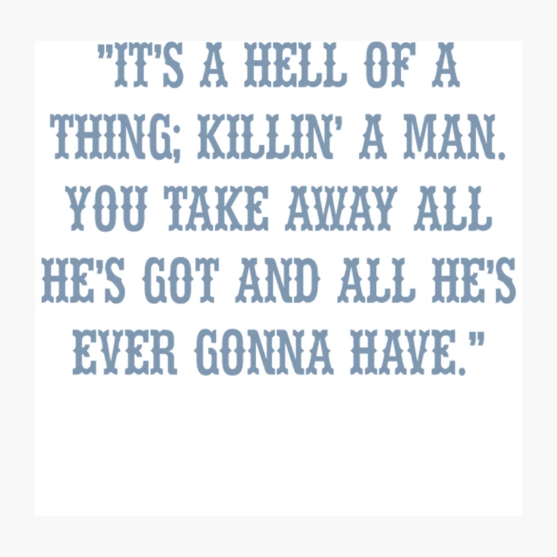 It_s a Hell of a Thing, Killin_ a Man Throw Pillow